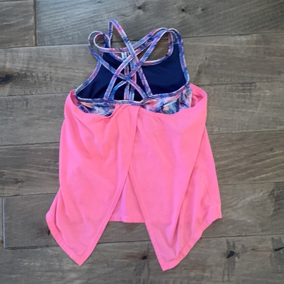Kids Joe Fresh workout tank top with built in bra sz small 6 - Picture 2 of 5